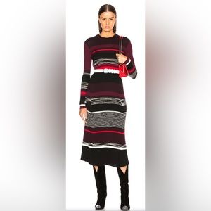 Proenza Schouler Striped Knit Dress, XS